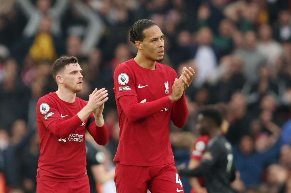 Virgil van Dijk and Andy Robertson are set to return to action for Liverpool soon