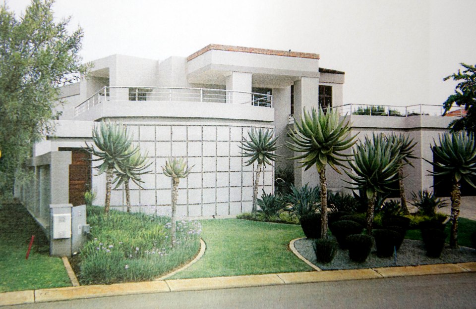 Pistorius’s home where Reeva was shot dead on Valentine’s Day 2013