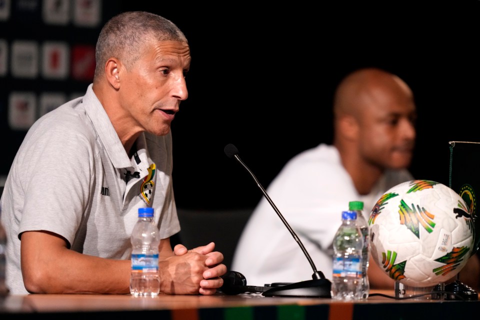 Ghana’s head coach Chris Hughton