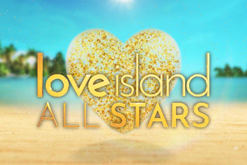 Love Island All Stars logo with a sparkly heart.