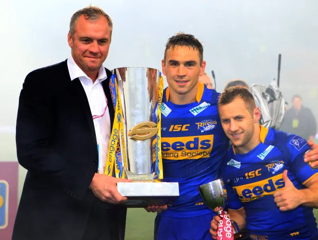 Sinfield and Burrow won countless trophies for Leeds Rhinos, including the Super League Grand Final in 2011