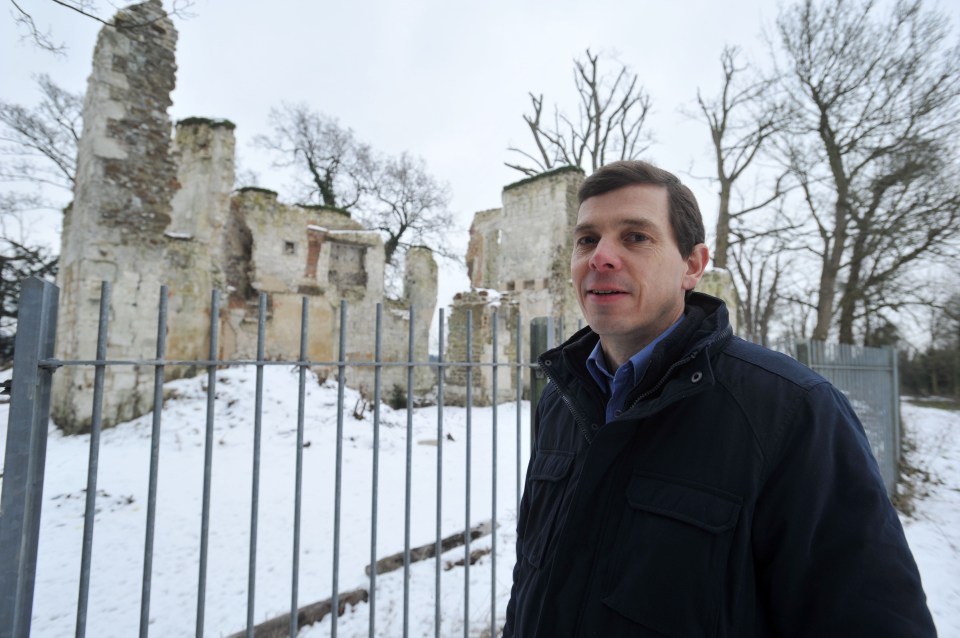 He bought the ruins after the council left the castle to decay