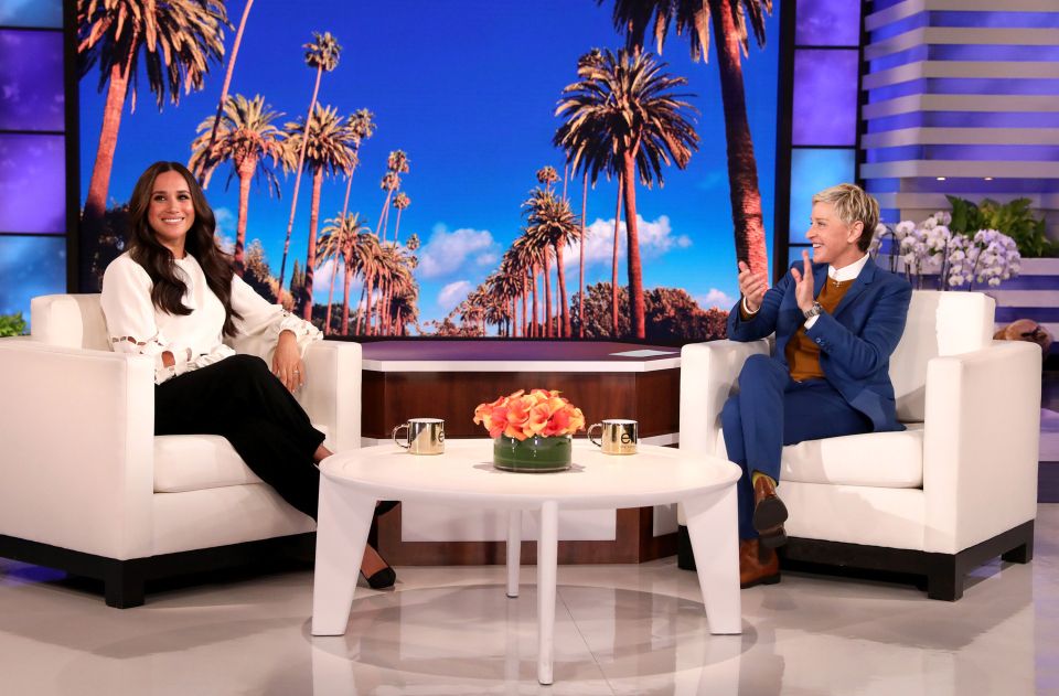 Meghan previously appeared on Ellen's show