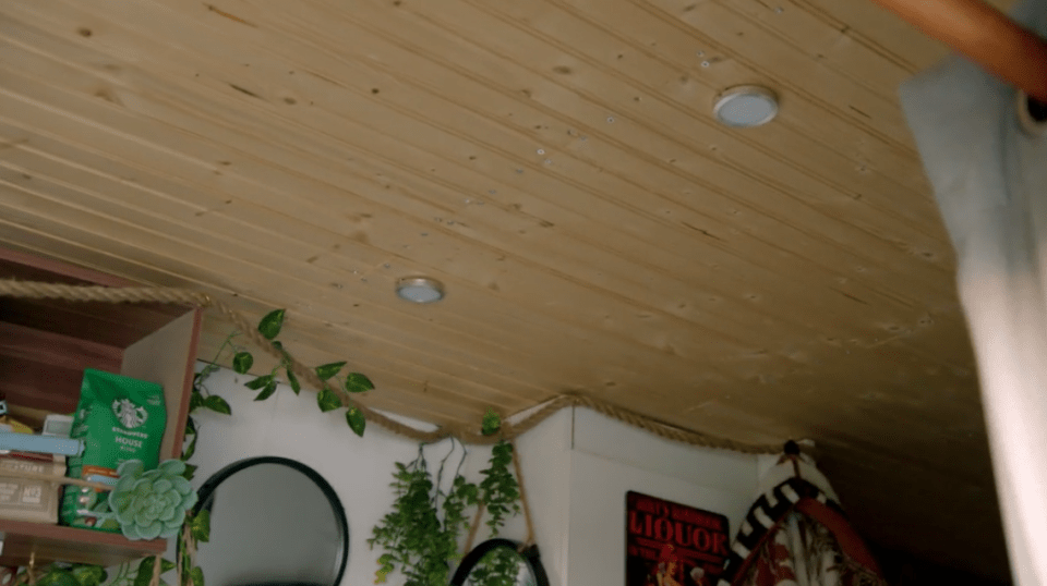 Vicky also kitted out her motor with ceiling lights