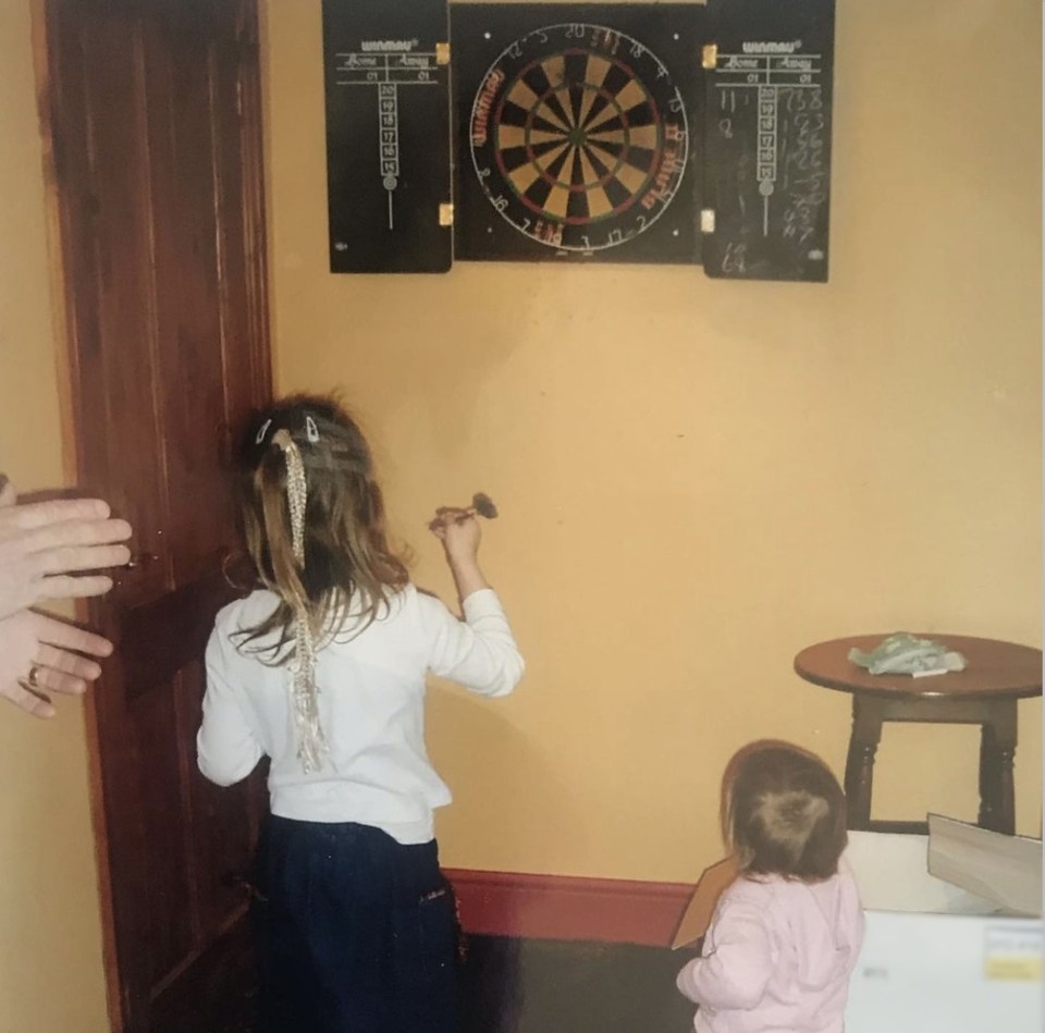 Jesse started playing darts as a little girl at home with her dad