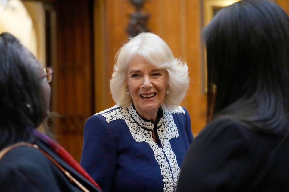 Camilla beamed as she continued with Royal duties