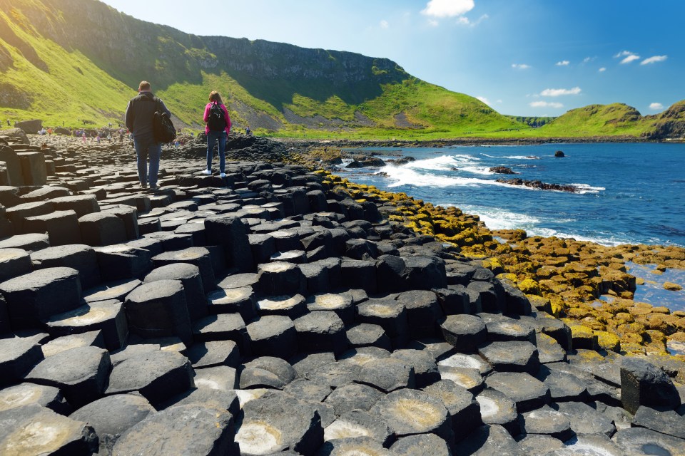The Giant's Causeway is a Unesco Heritage Site in Northern Ireland