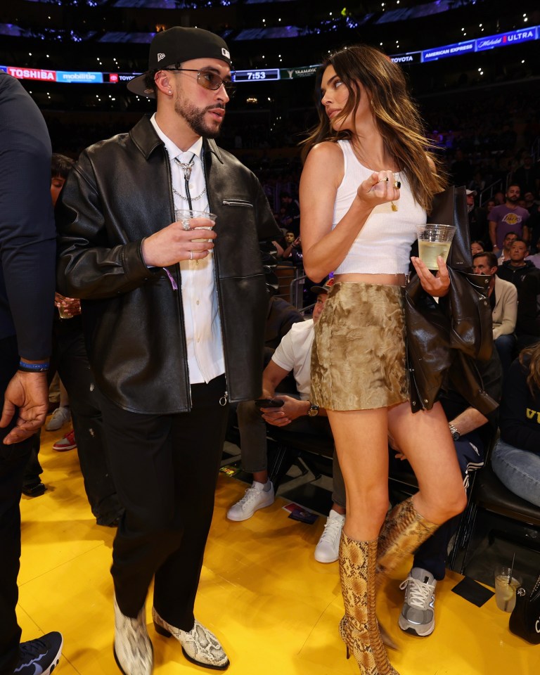 She only recently broke up with Bad Bunny