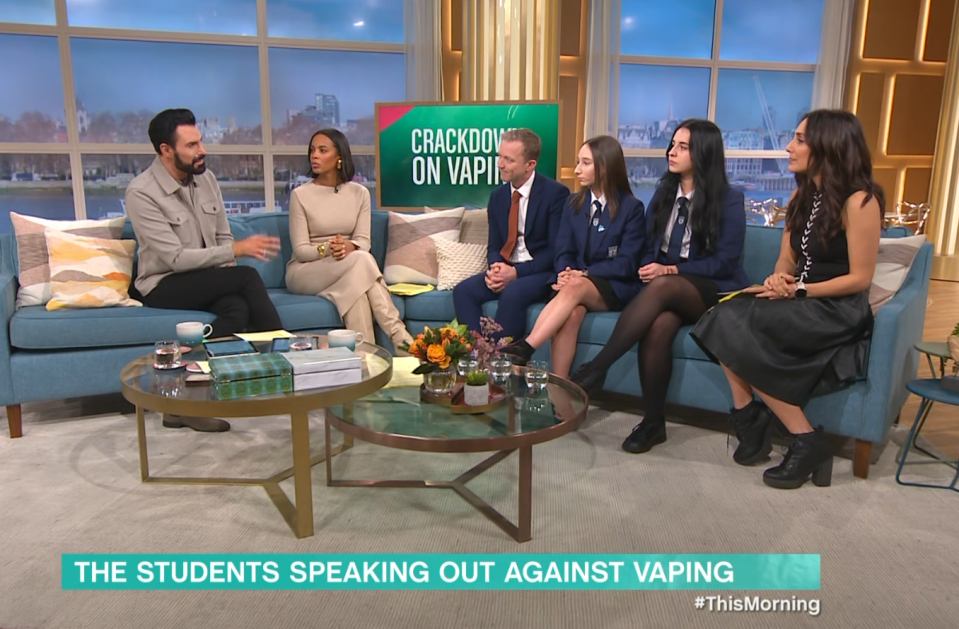 The pair kicked off the show with a segment on the crackown on vaping