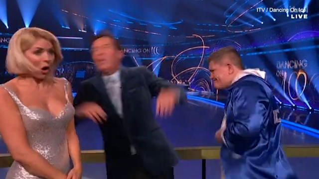 Holly looked really shocked after it happened