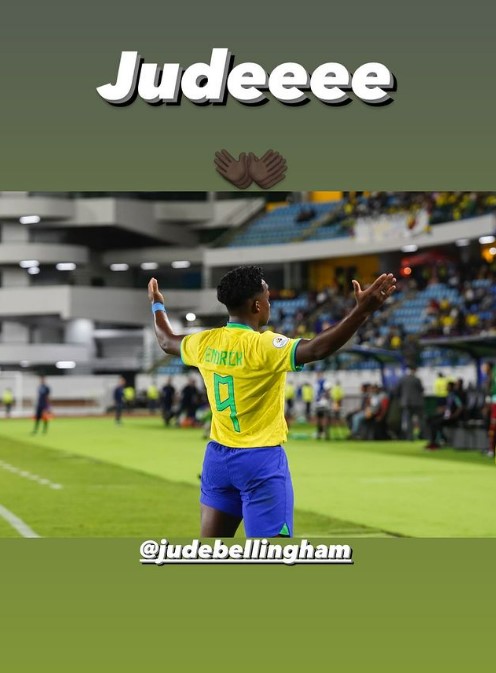 Endrick also emulated soon-to-be Real Madrid team-mate Jude Bellingham