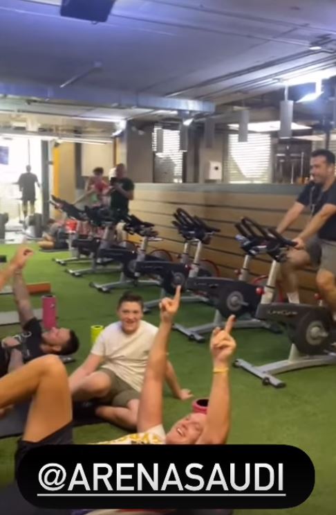 The WBC heavyweight king give his first glimpse at his secretive training camp this past weekend