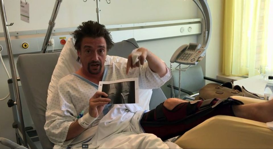 Richard recounted his time in hospital following the crash