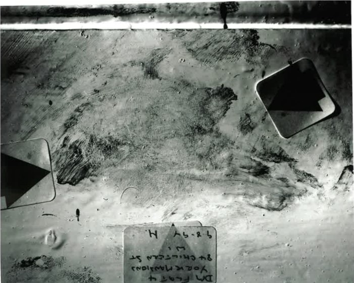 Sandip Patel was snared by a bloody footprint