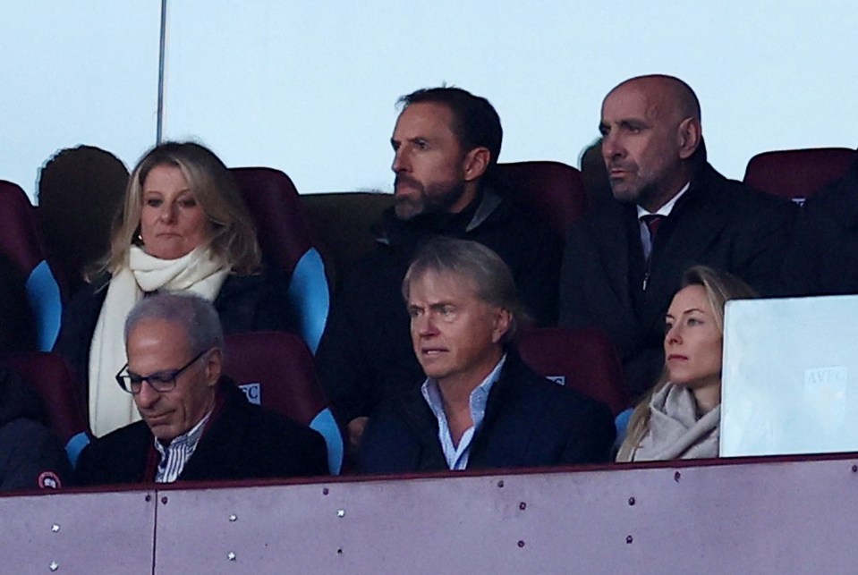 Gareth Southgate was at Villa Park to watch the star in the flesh