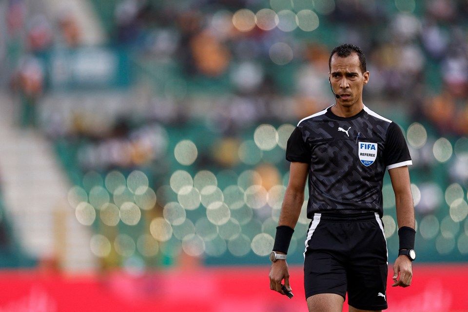 Mauritanian referee Dahane Beida is refereeing the Afcon final