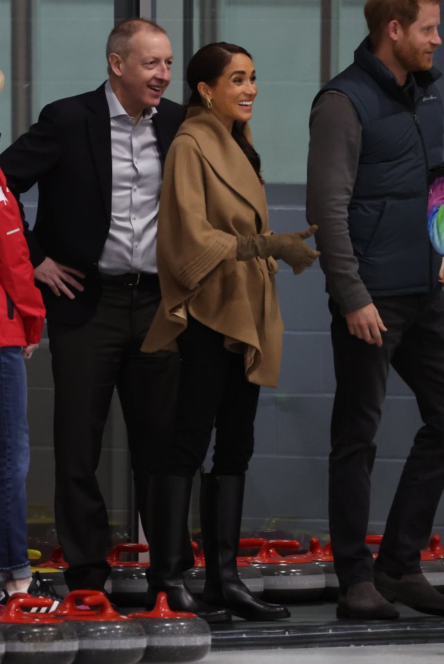 Meghan Markle was all smiles as she watched on