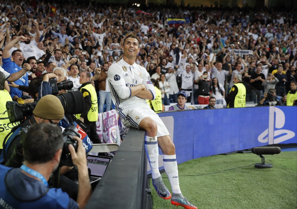 Ronaldo used the celebration during his time at Real Madrid