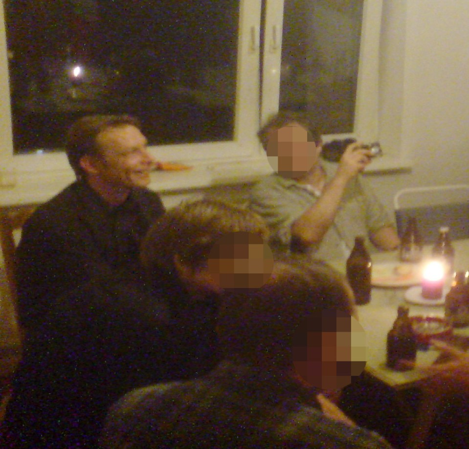 Exclusive Christian Brueckner spread for this weekend., , , , PLEASE ENSURE ALL OF THEM ARE CAREFULLY BYLINED JON CLARKE/RAINER BURKARD, , , , They are all taken with friends at a party at his Braunschweig Kiosk.
