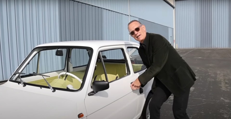 Tom Hanks is a big fan of his 'new car'