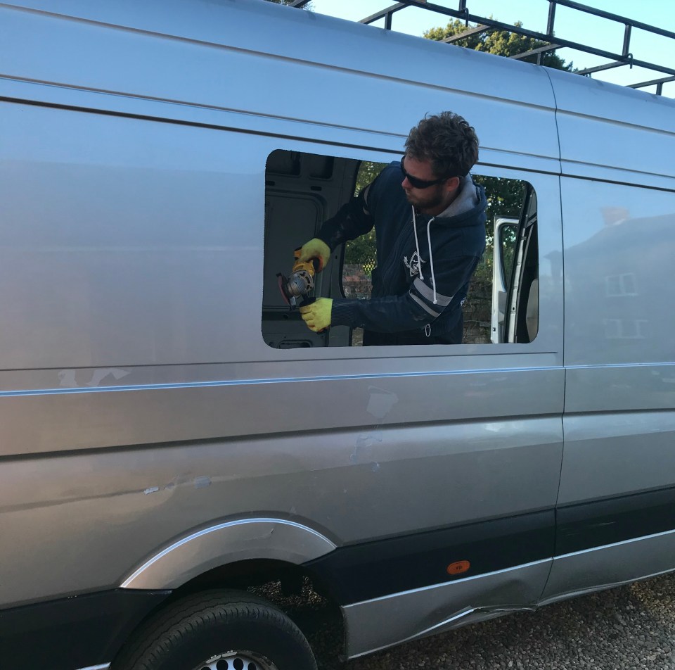 They relied on Rory's skills in carpentry and plumbing, as well as YouTube tutorials