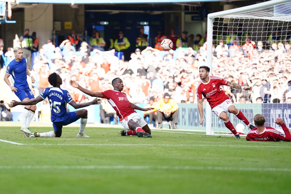 Jackson missed a golden chance against Nottingham Forest
