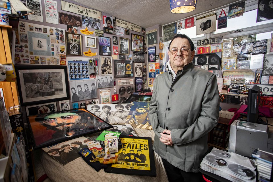 John’s home is a shrine to the legendary Liverpudlians, and he still listens to their music for up to five hours a day