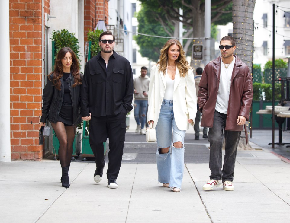 She was joined by Charlie, his girlfriend Georgia, and their cousin Joey Essex