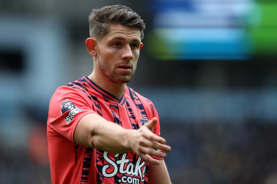 Tarkowski is in his second season with Everton