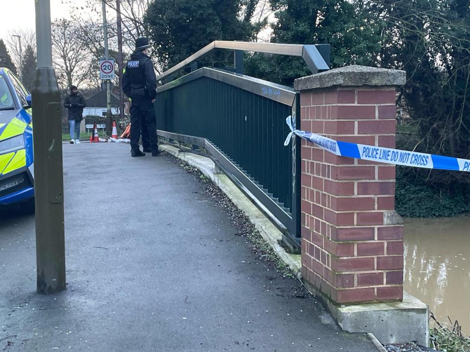 Cops have cordoned off the area