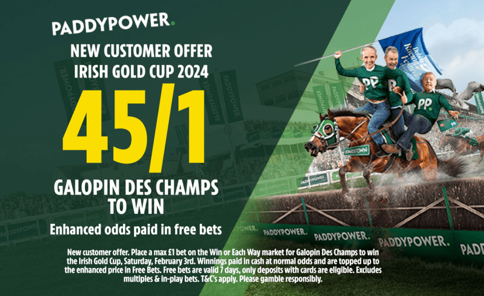 Get Galopin Des Champs to win Irish Gold Cup at 45/1