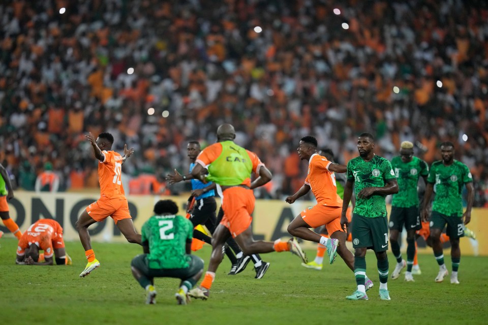 Nigeria were left devastated by the defeat