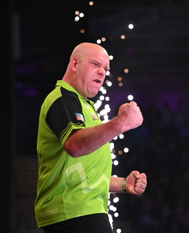 The Dutchman was not afraid to let it all out at the oche