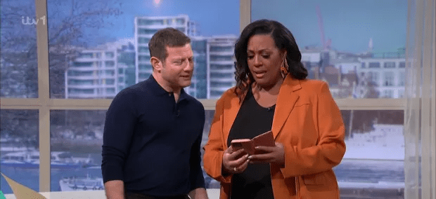 Alison Hammond was caught out when her phone rung live on-air