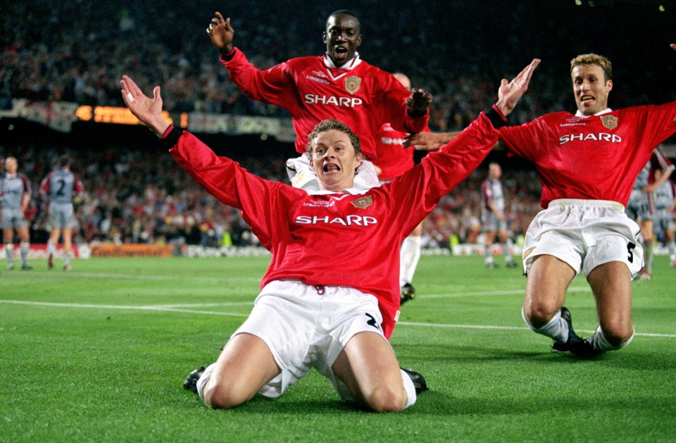 The goal etched the Norwegian's name into Manchester United history