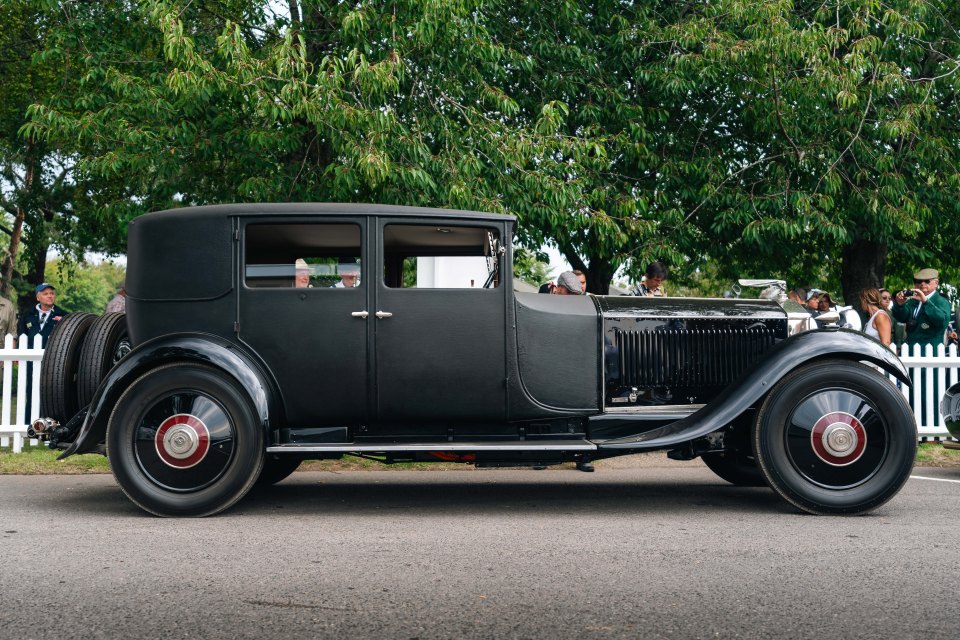 The classic car after its transformation