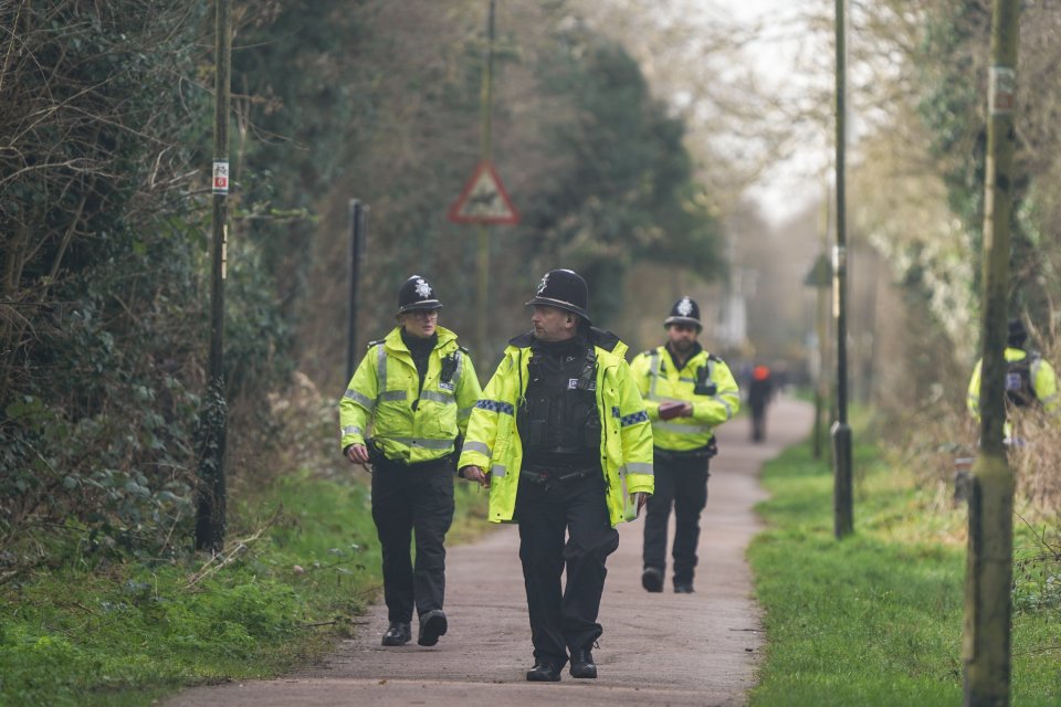 A large police presence was spotted this morning