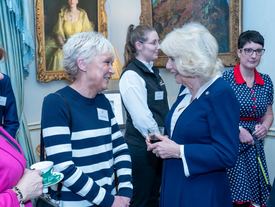 Her Majesty hosted a reception to mark the 15th anniversary of the charity, Medical Detection Dogs (MDD) today