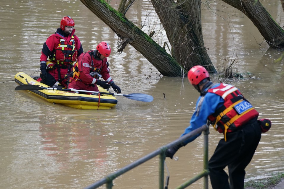 The boy is said to have fallen in the river yesterday just before 5pm