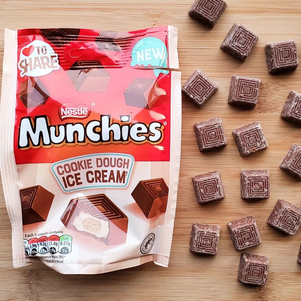 Nestle has released a new Cookie Dough Ice Cream Munchies flavour