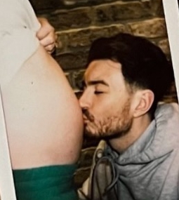 Sian showed off her growing baby bump