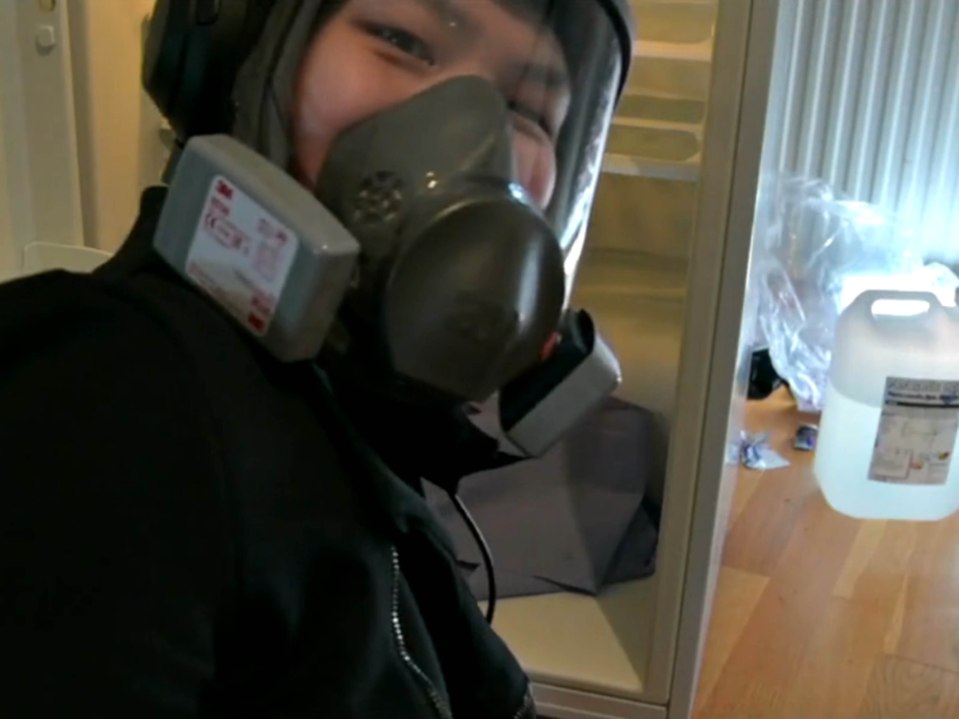 Blake live-streamed a gruesome video dissecting a cat
