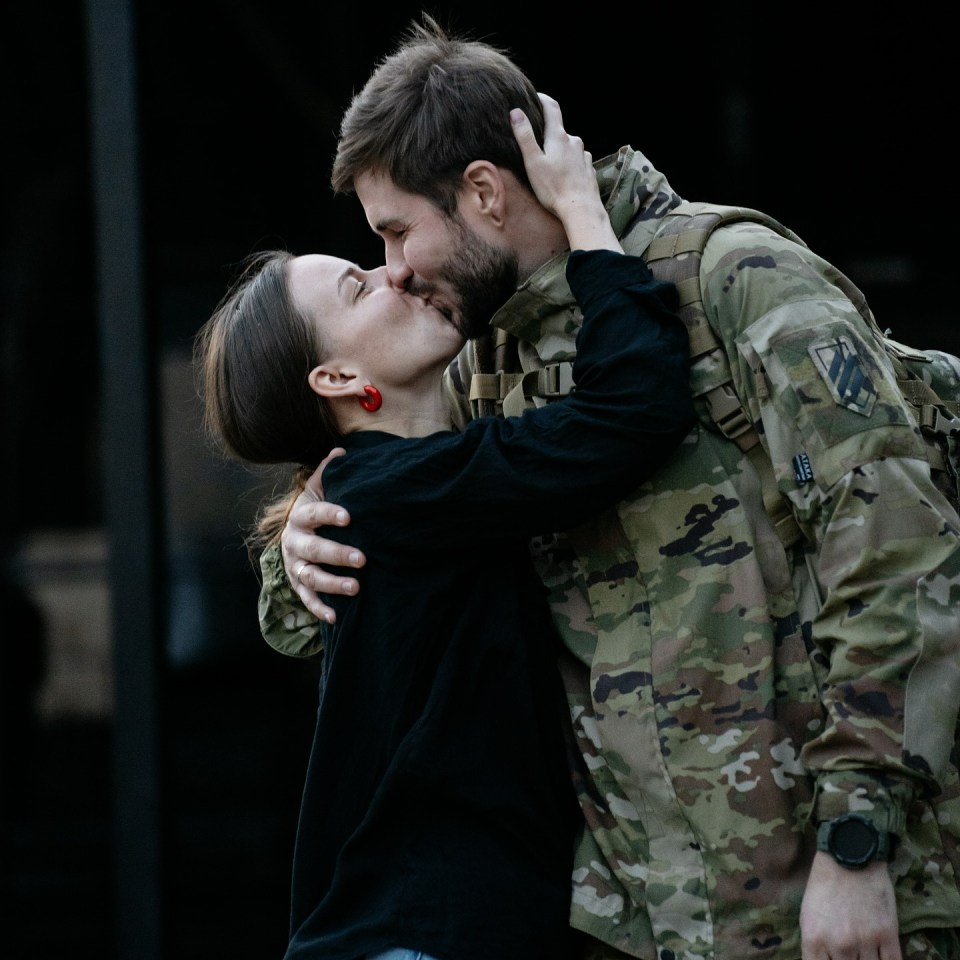 Kyrylo married partner Dasha after signing up to fight in the Ukraine War