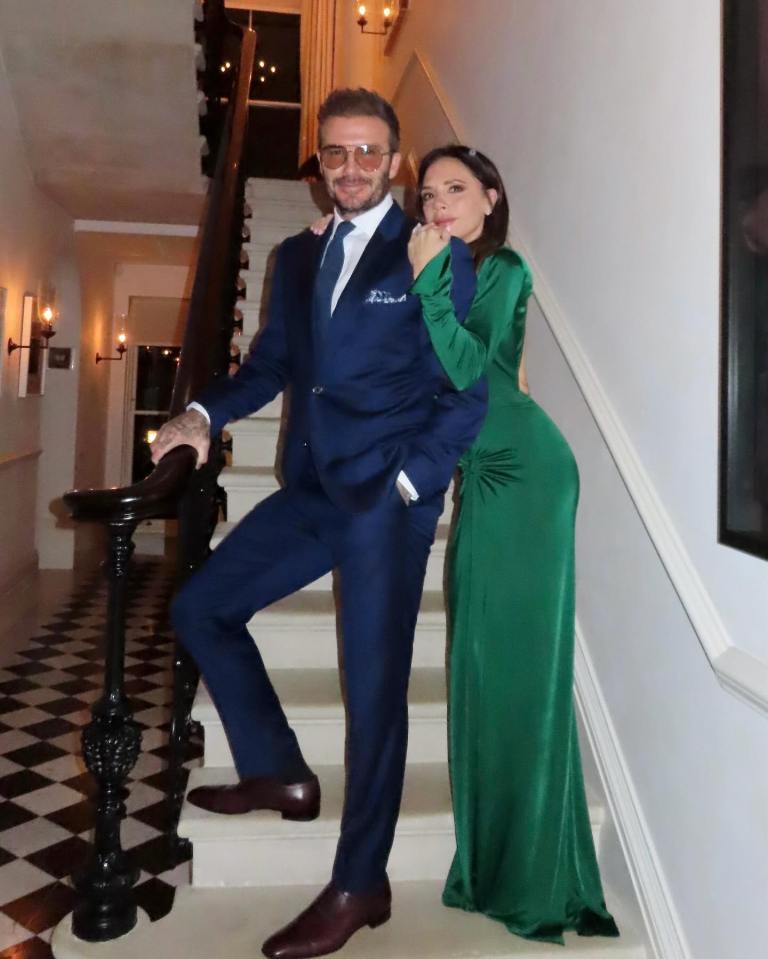 Geri unfollowed the Beckhams - but has since refollowed