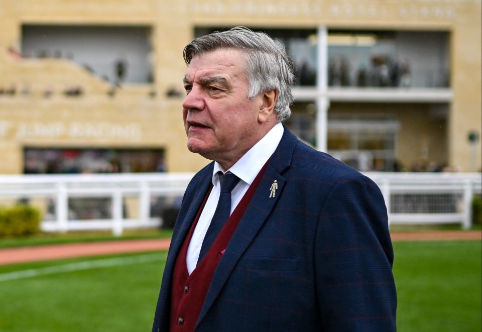 Sam Allardyce was one of several big names in attendance at Cheltenham on Thursday