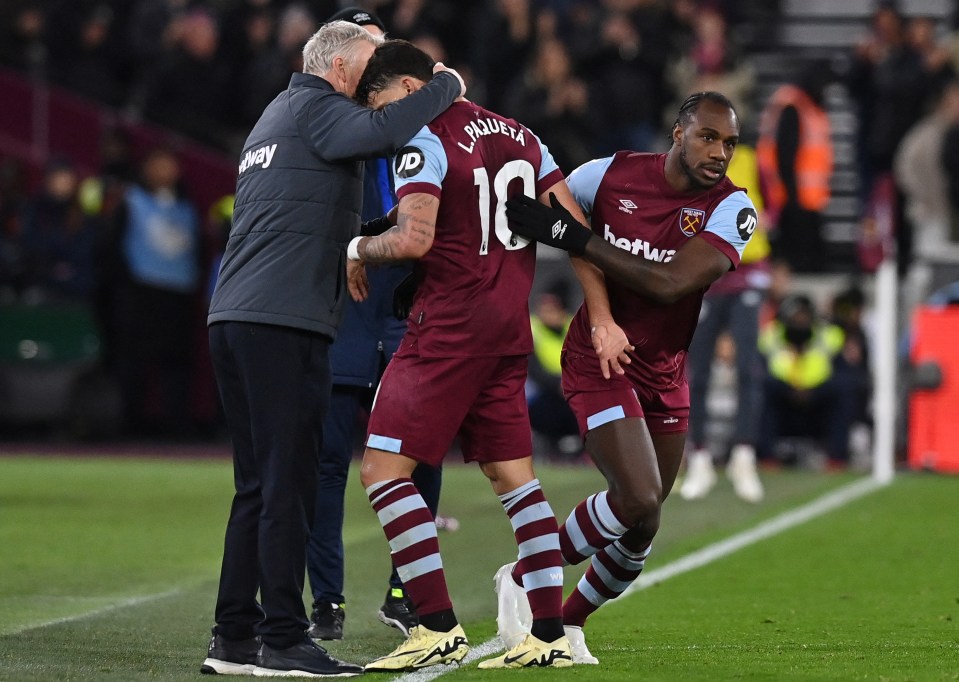 Paqueta, 26, opened up on his relationship with Hammers boss David Moyes