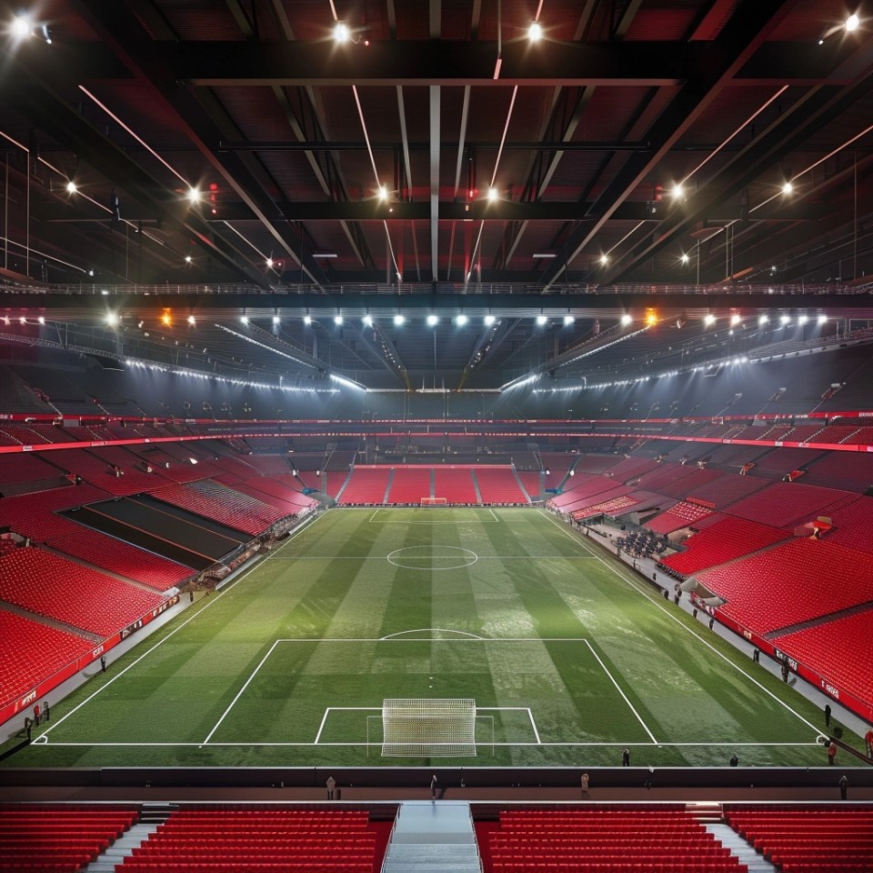 AI has imagined what the new Old Trafford could look like, if Sir Jim was to splash out on a new ground