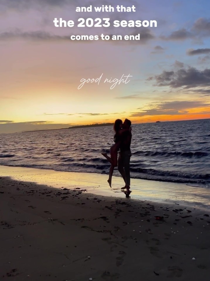 The couple spent New Years' in the Maldives together