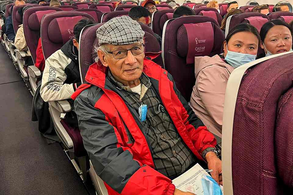 He was released in 2022 and flew home from Nepal