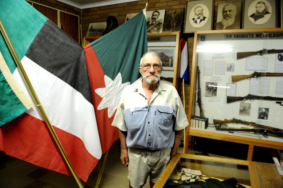 Gideon de Kock, curator of the local museum, in 2013